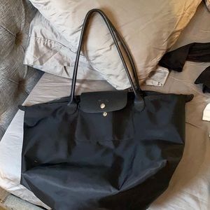 Black long champ bag